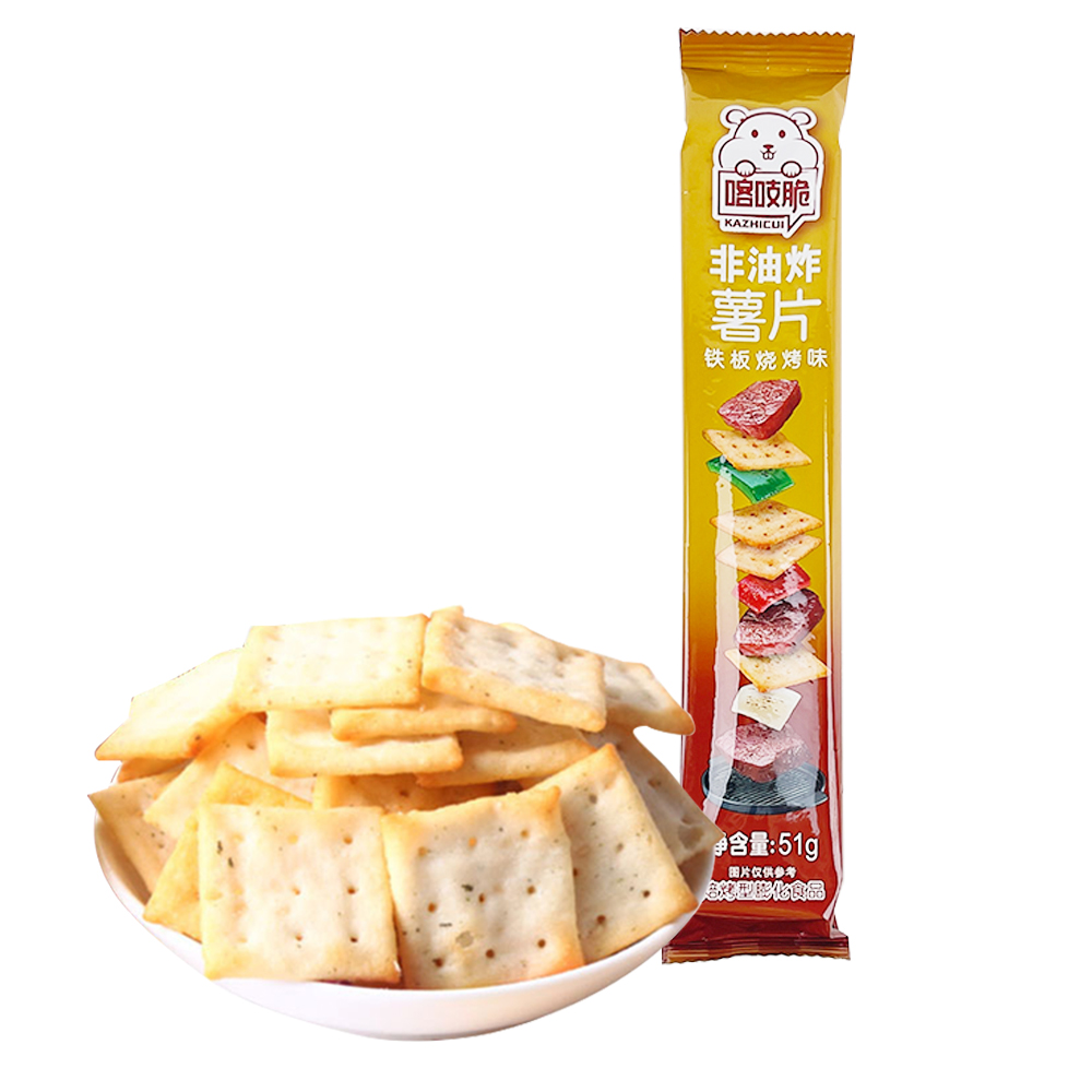 Chacha Crispy Potato Korean Teppanyaki BBQ Flavour 51g-eBest-Chips,Snacks & Confectionery