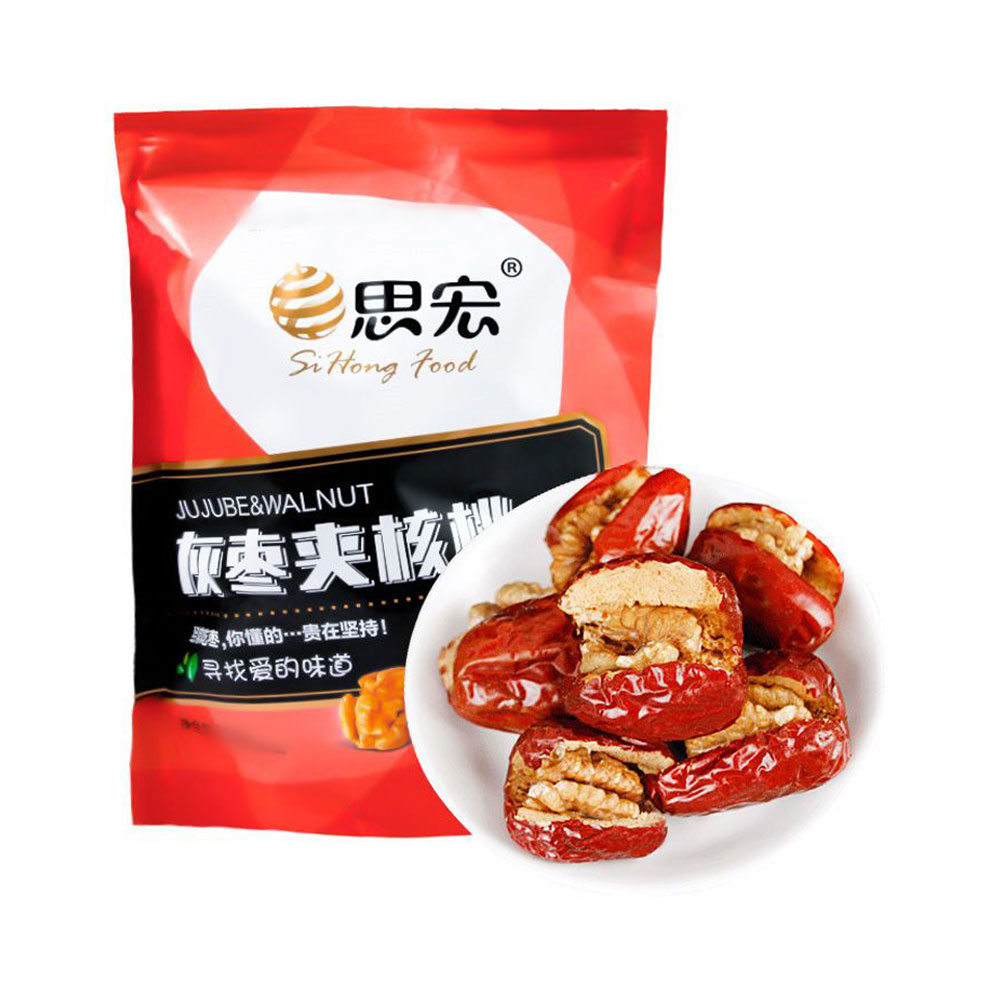 Sihong Grey Dates with Walnuts 208g-eBest-Nuts & Dried Fruit,Snacks & Confectionery