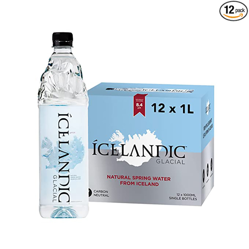 Icelandic Glacial Premium Spring Water, 12x 1L-eBest-Water,Drinks