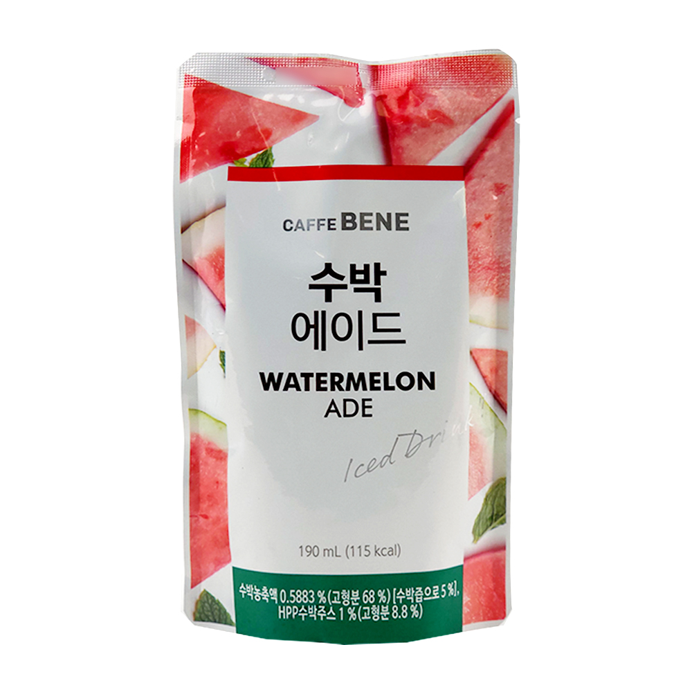 Korean Caffe Bene Watermelon ADE  190ml-eBest-Juice & flavoured Milk,Drinks