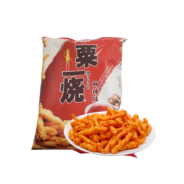 Calbee Corn Chips Mala Flavour 80g-eBest-Chips,Snacks & Confectionery