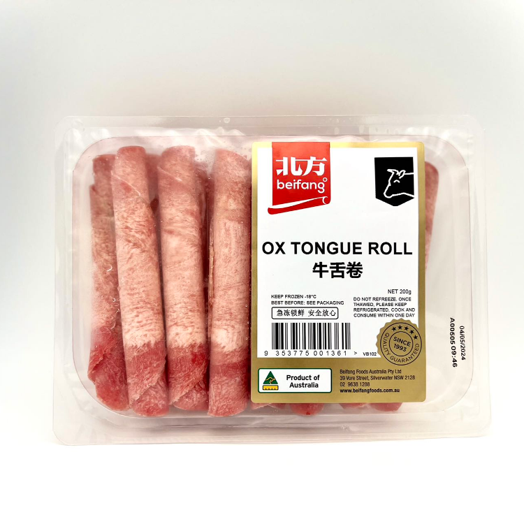 Beifang OX Tongue Slice Roll 200g-eBest-Beef,Meat deli & eggs