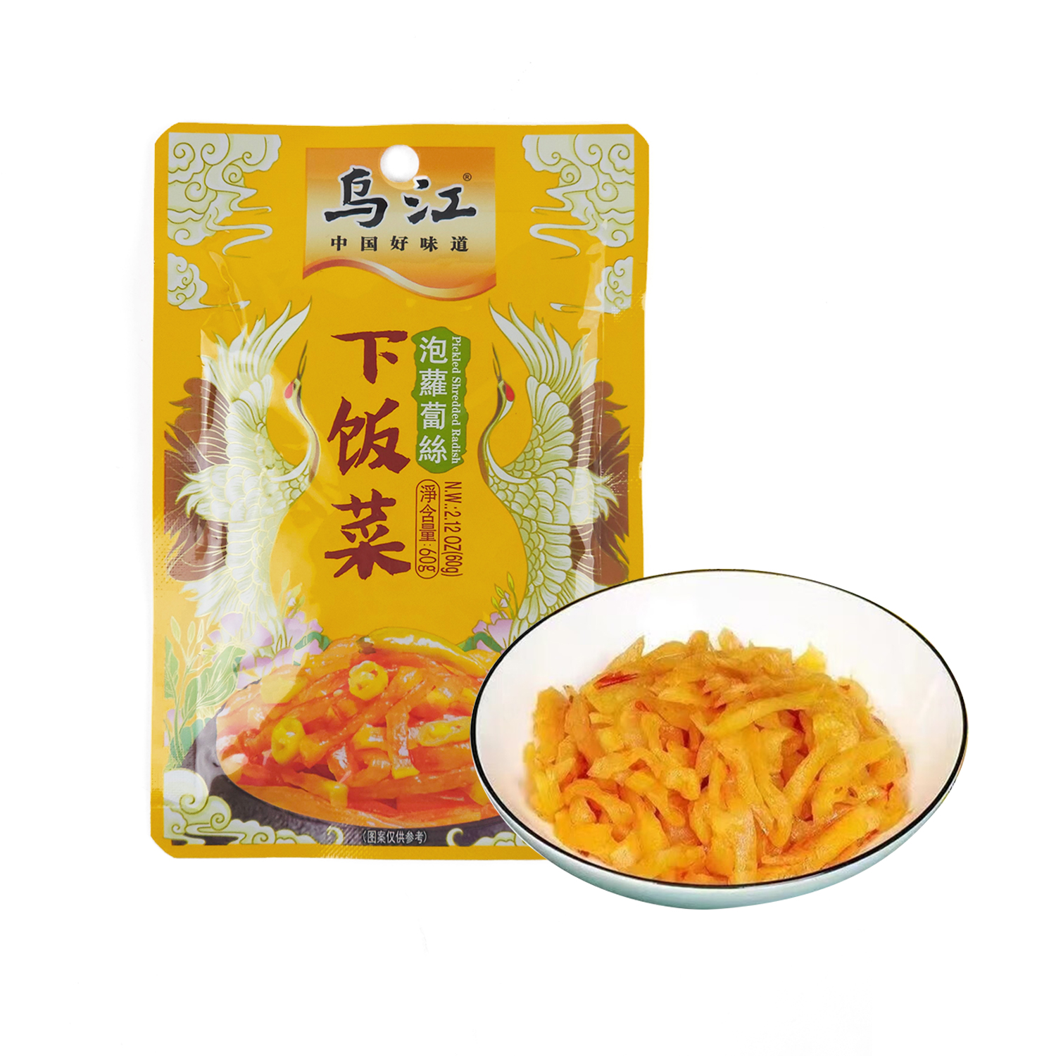 Wujiang Shredded Pickled Radish 60g-eBest-Condiments,Pantry