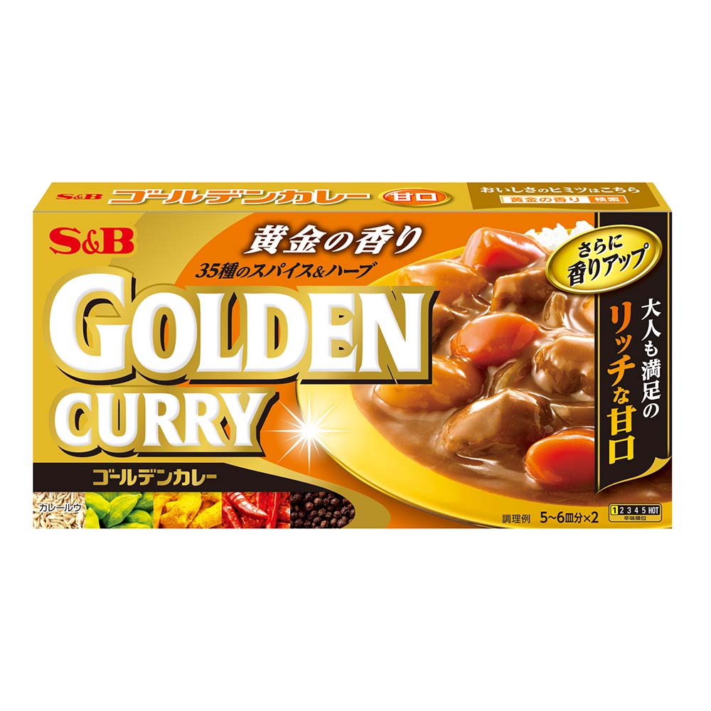 S&B Golden Curry Sweet Flavour 198g-eBest-Recipe Seasoning,Pantry