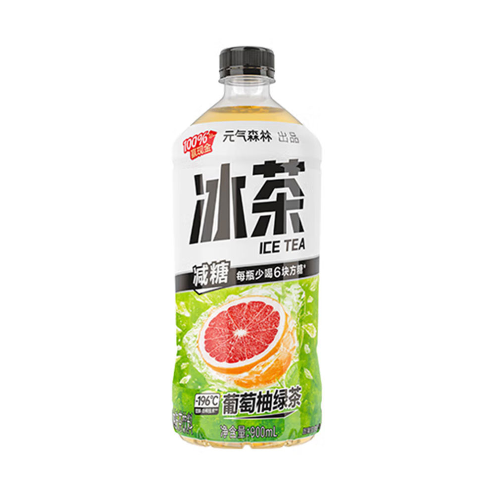 Genki Forest Grape Fruit Flavour Ice Tea Less Sugar 900ml-eBest-Fruit Tea,Drinks