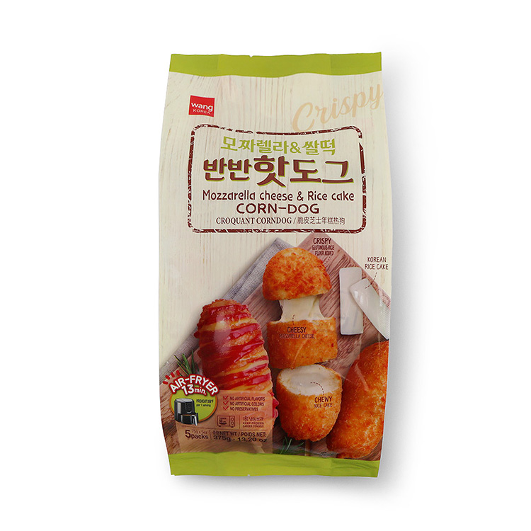 Wang Corn Dog (Mozzarella Cheese & Rice Cake) 75g*5 Pack-eBest-Dim Sum,Frozen food