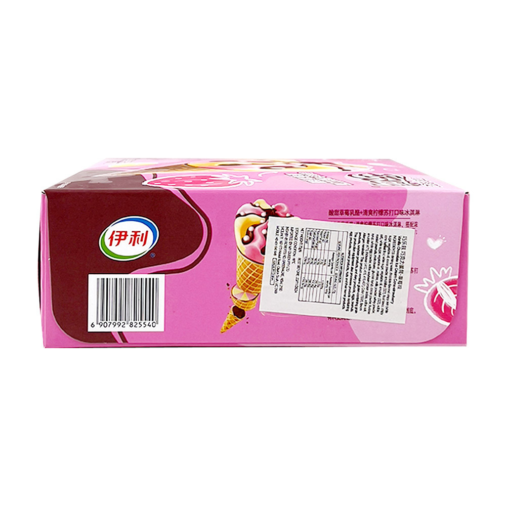 Yili Chocolate Strawberry Cheese + Lemon Soda Flavour Crispy Cone Ice Cream 70g*6-eBest-Ice cream,Snacks & Confectionery-Erie