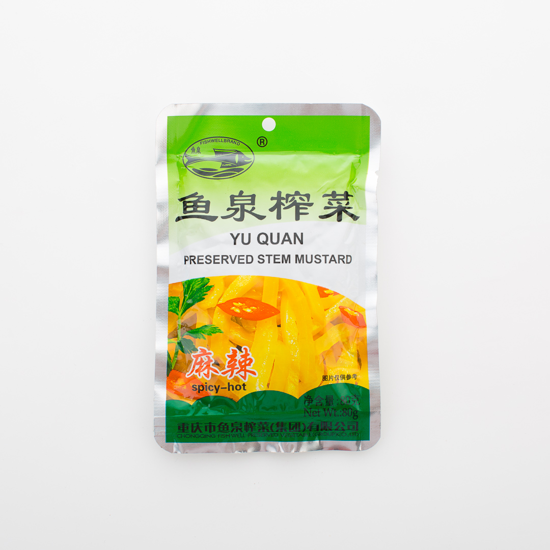 Fish Well Spicy-hot Preserved Stem Mustard 80g-eBest-Condiments,Pantry