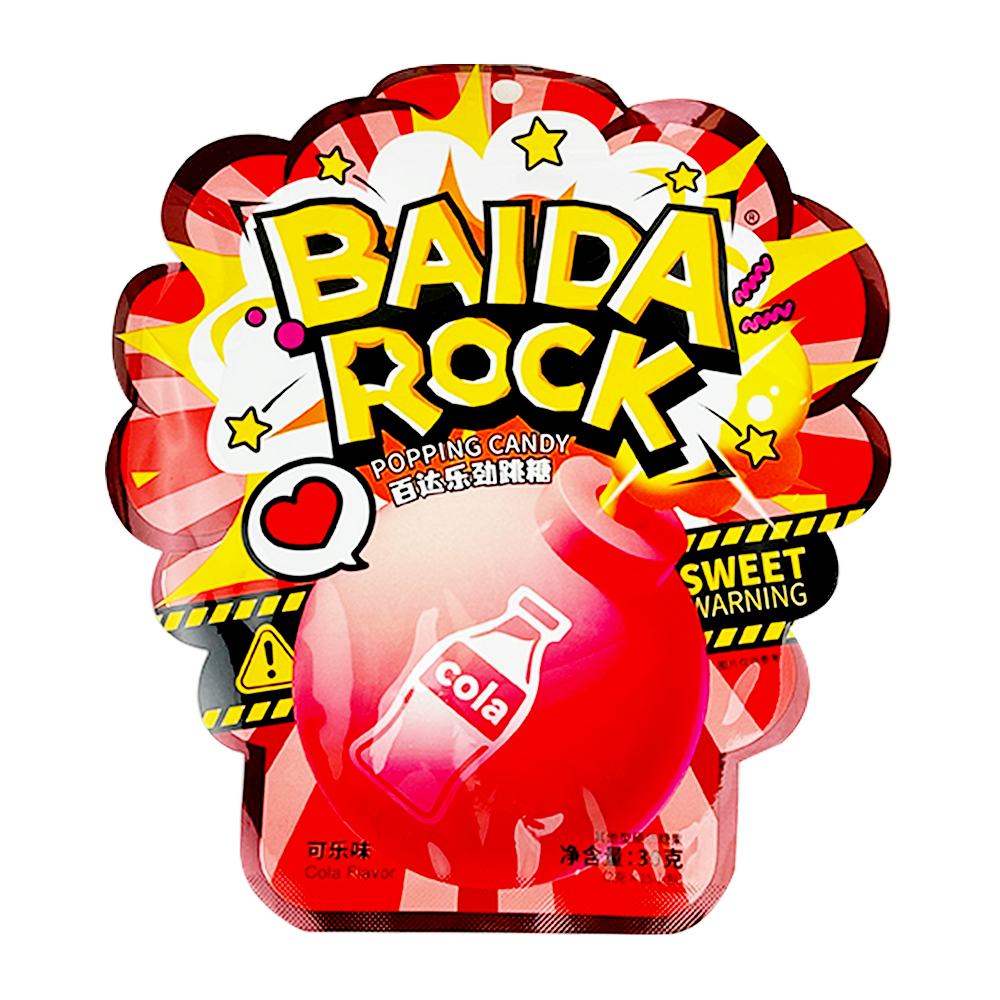 Baida Rock Popping Candy cola Flavour 30g-eBest-Confectionery,Snacks & Confectionery