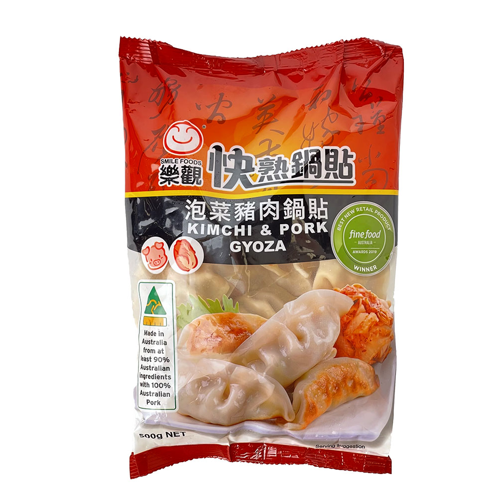 Smile Foods Kimchi and Pork Gyoza 500g-eBest-Dumplings,Frozen food