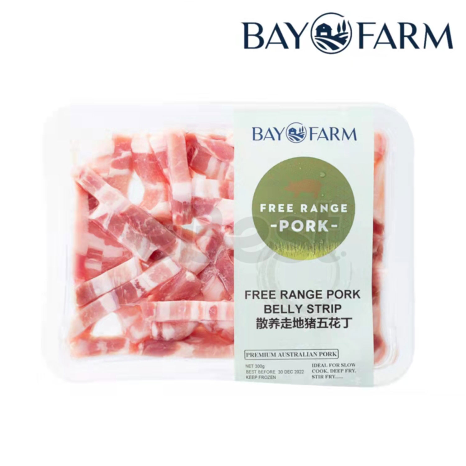 Bay Farm Free Range Pork Belly Strip 300g-eBest-Pork,Meat deli & eggs