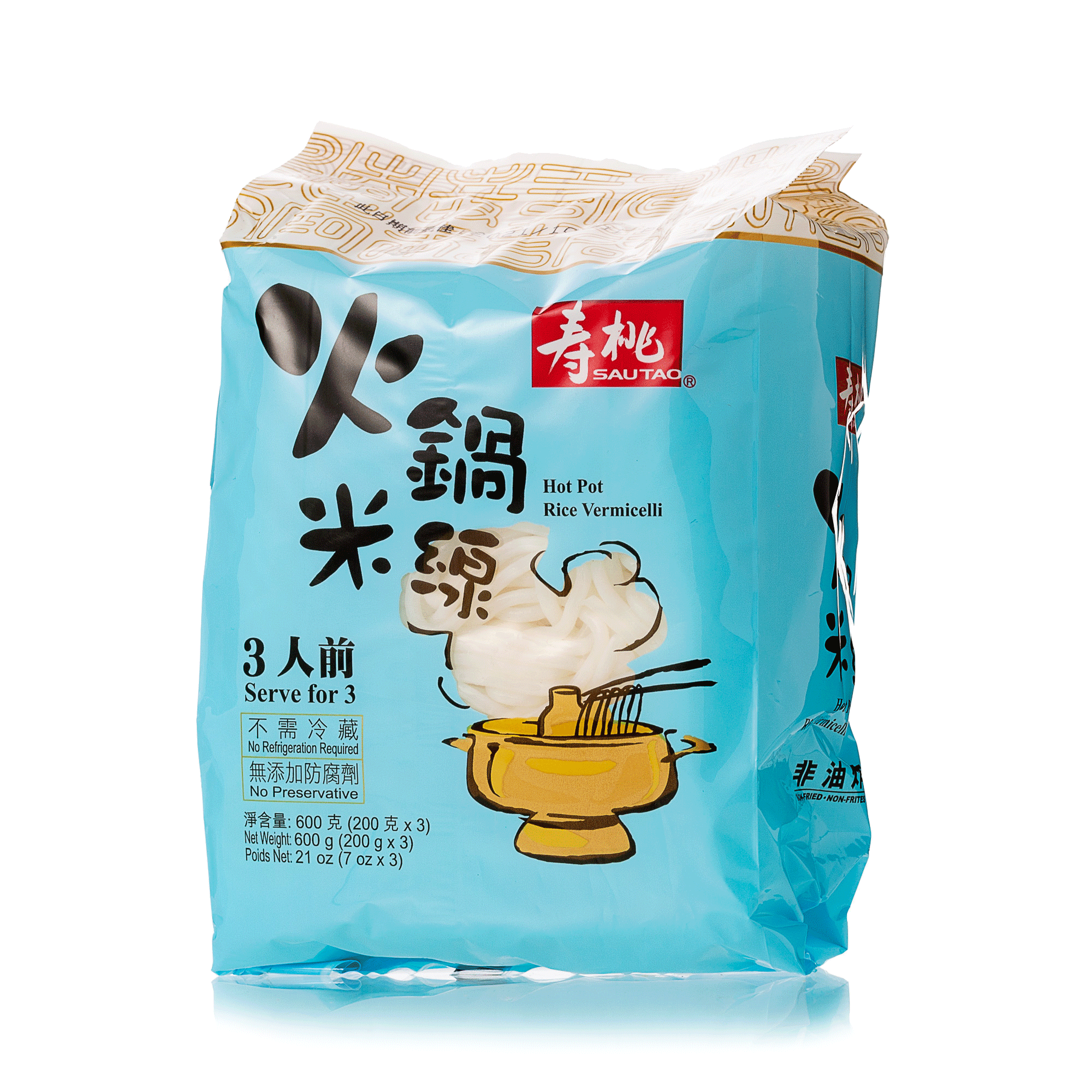 Sautao Rice Noodles For Hotpot 600g-eBest-Instant Noodles,Instant food