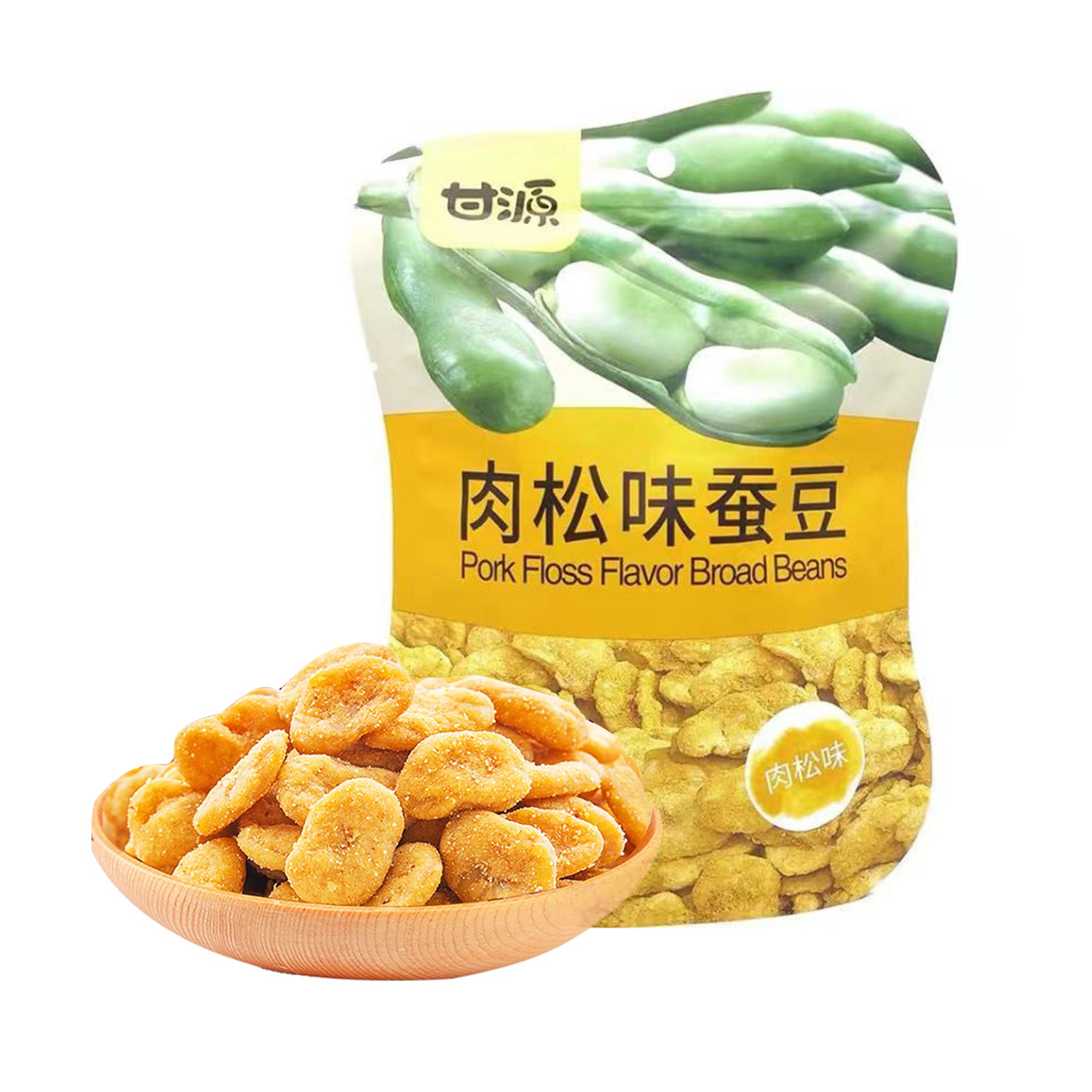 Ganyuan Pork Floss Flavour Broad Beans 75g-eBest-Nuts & Dried Fruit,Snacks & Confectionery