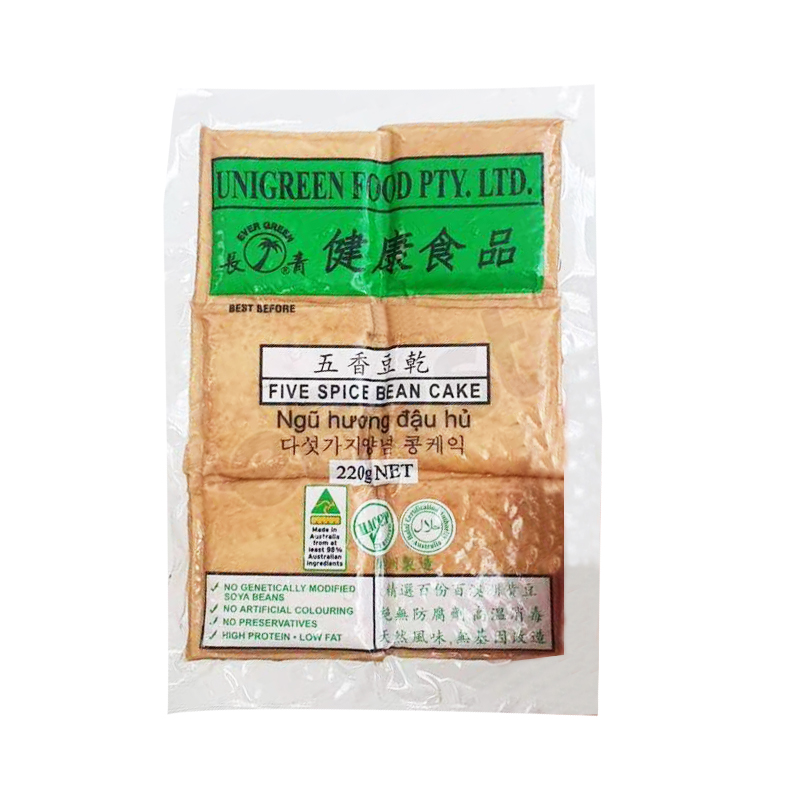 Evergreen Five Spice Bean Cake 6 Pieces 220g-eBest-Tofu,Fruit & Vegetables