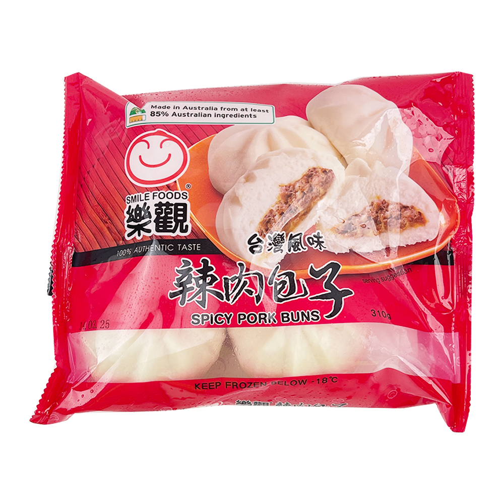 Smile Food Taiwanese spicy pork buns 310g-eBest-Buns & Pancakes,Frozen food