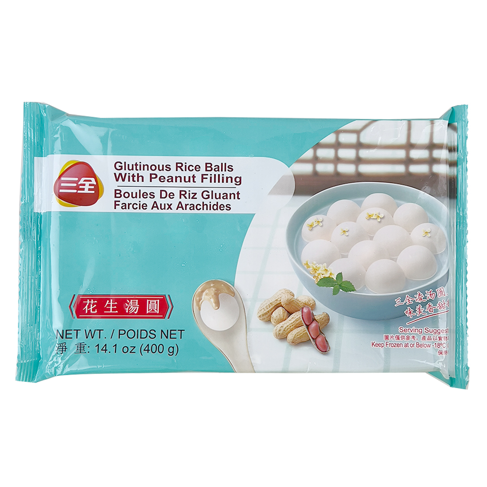 Sanquan Frozen Glutinous Rice Balls Peanut Flavour 400g-eBest-Dessert,Frozen food