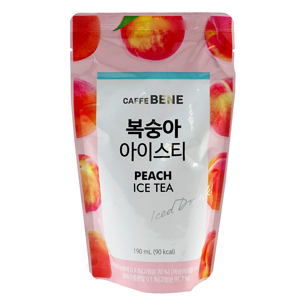 Korean Caffe Bene Peach Ice Tea  190ml-eBest-Coffee & Tea,Drinks