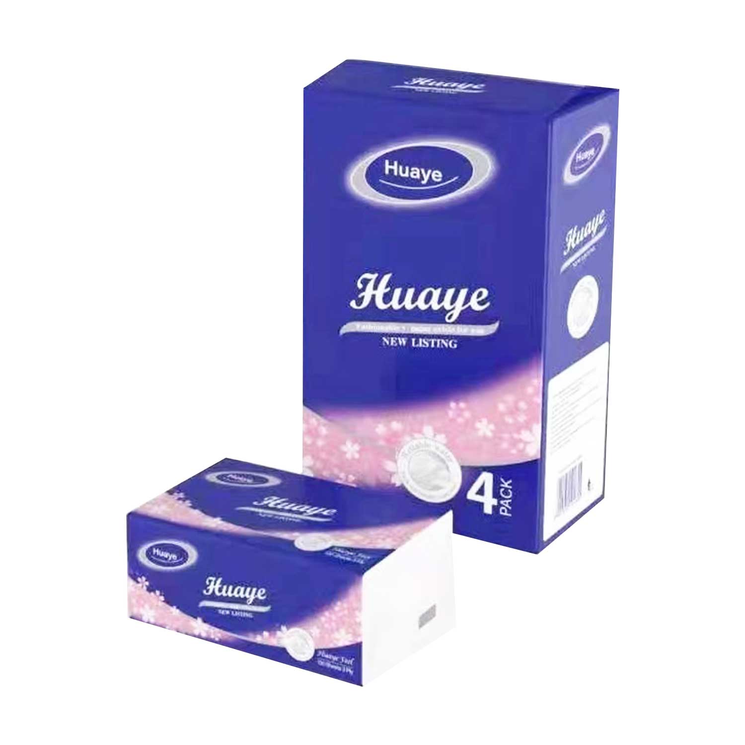 Huaye Paper Facial Tissue 3Ply 130 Sheets 4 Pack-eBest-Cleaning & Maintenance,Home & Lifestyle