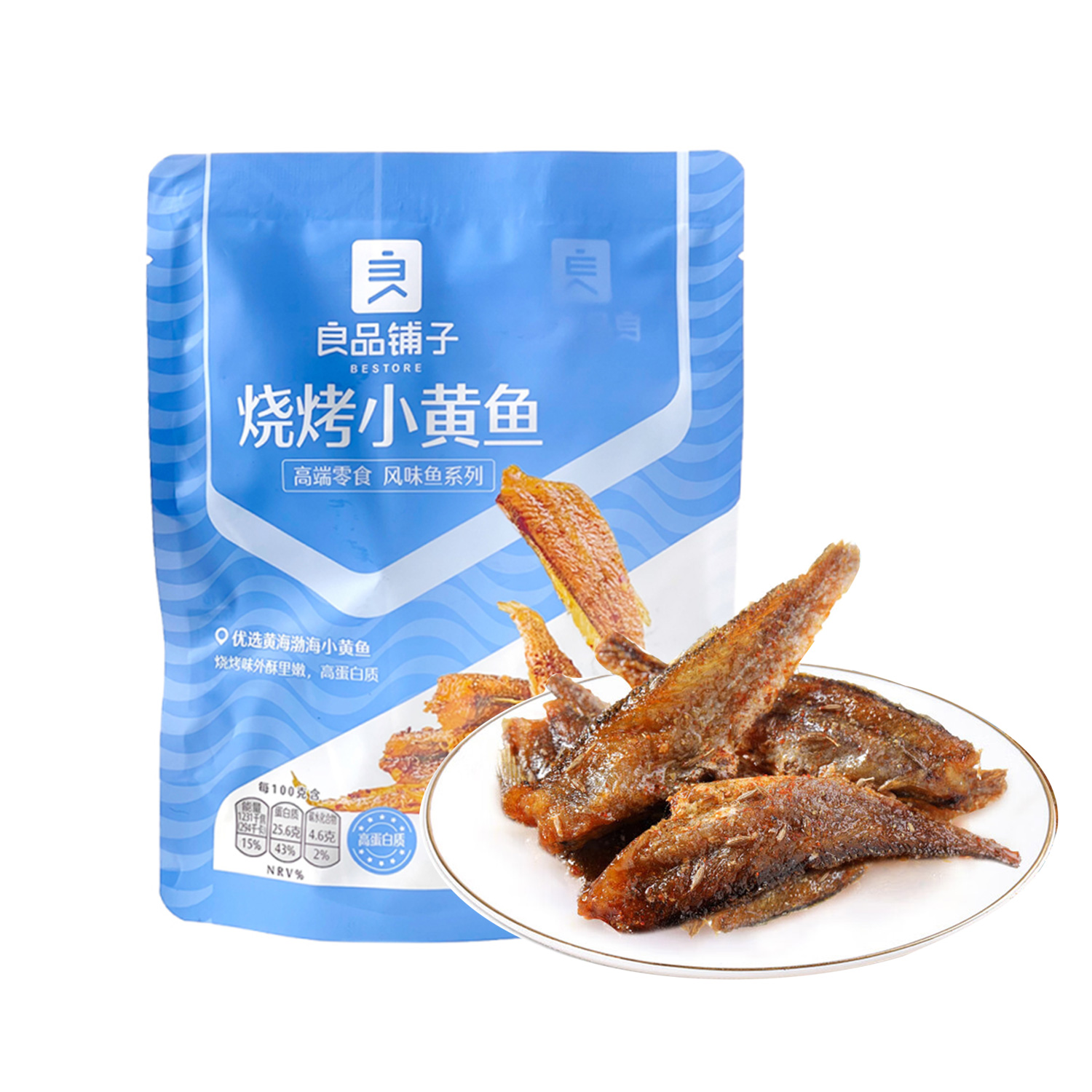 Bestore Grilled Small Yellow Croaker Snack 100g-eBest-Jerky,Snacks & Confectionery