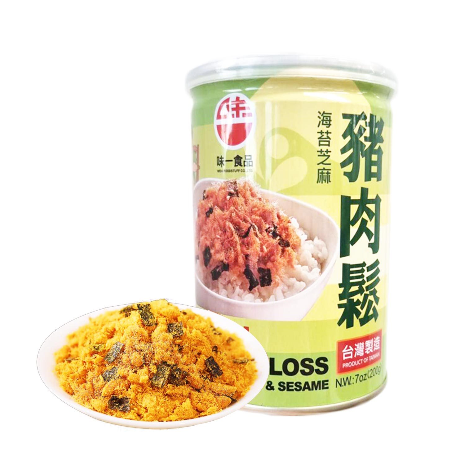 WEI-I Pork Floss with Laver & Sesame 200g-eBest-Jerky,Snacks & Confectionery-other brands