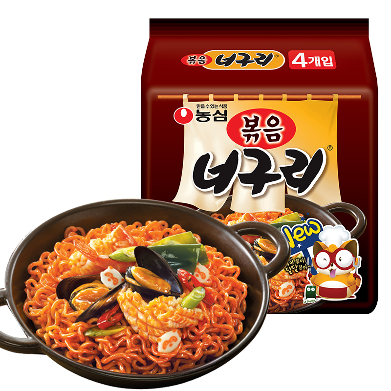 Korea Nongshim Nongshim Seafood Fried Noodles 137g*4-eBest-Instant Noodles,Instant food