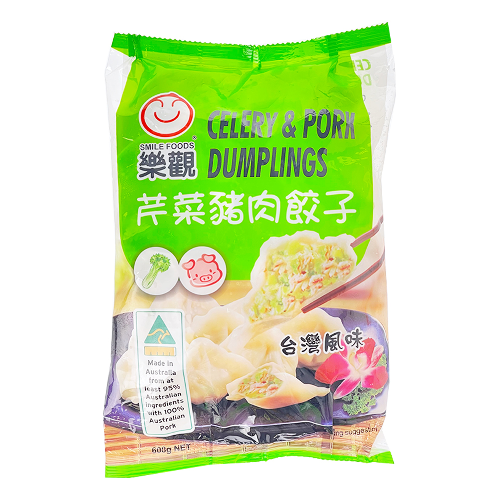 Smile Foods Celery and Pork Dumplings 600g-eBest-Dumplings,Frozen food