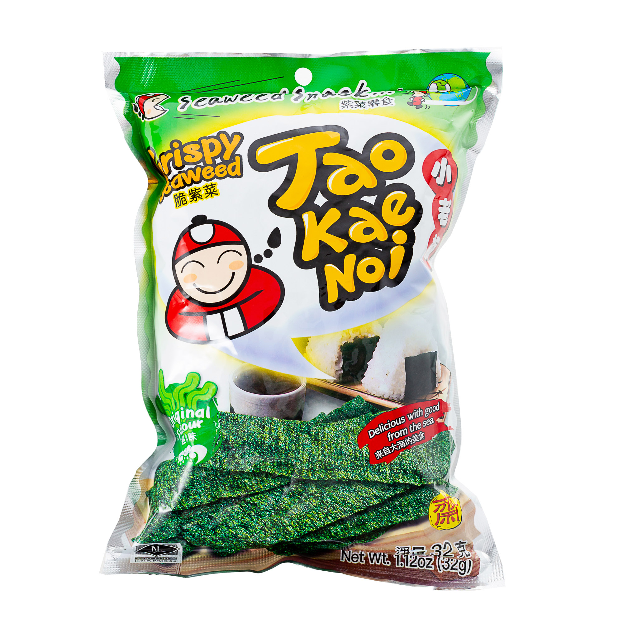 Tao Kae Noi Crispy Seaweed Original 32g-eBest-Nuts & Dried Fruit,Snacks & Confectionery