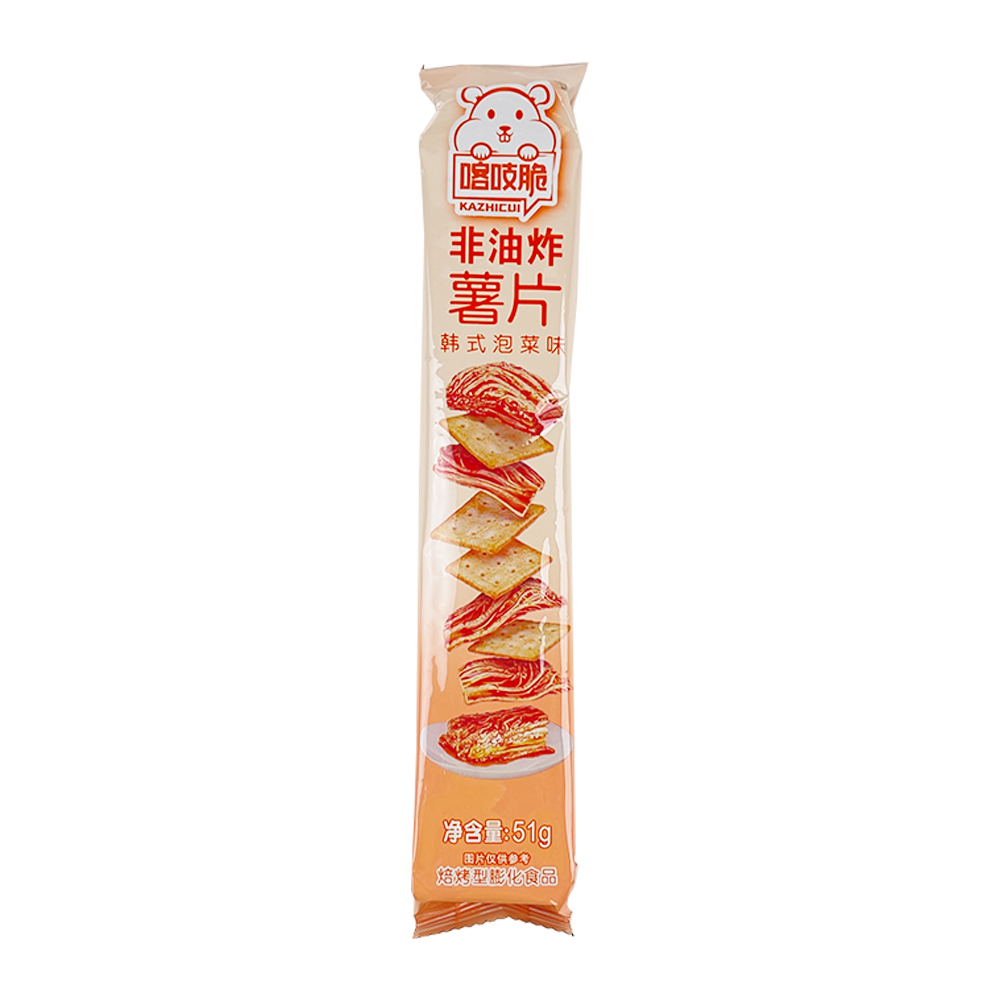 Chacha Crispy Potato Korean Kimchi Flavour 51g-eBest-Chips,Snacks & Confectionery