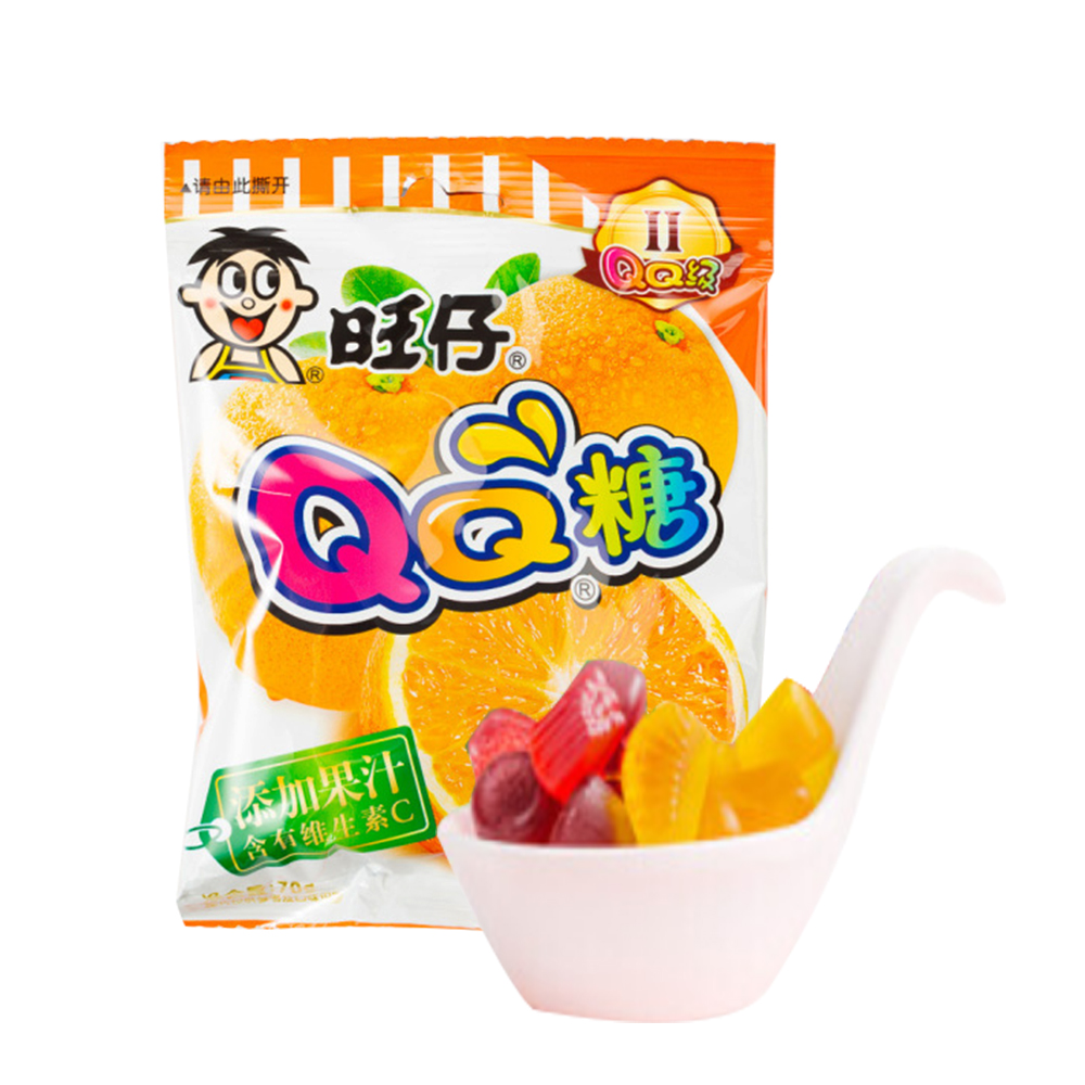Want-want QQ Candy Mandarin Flavour 70g-eBest-Confectionery,Snacks & Confectionery