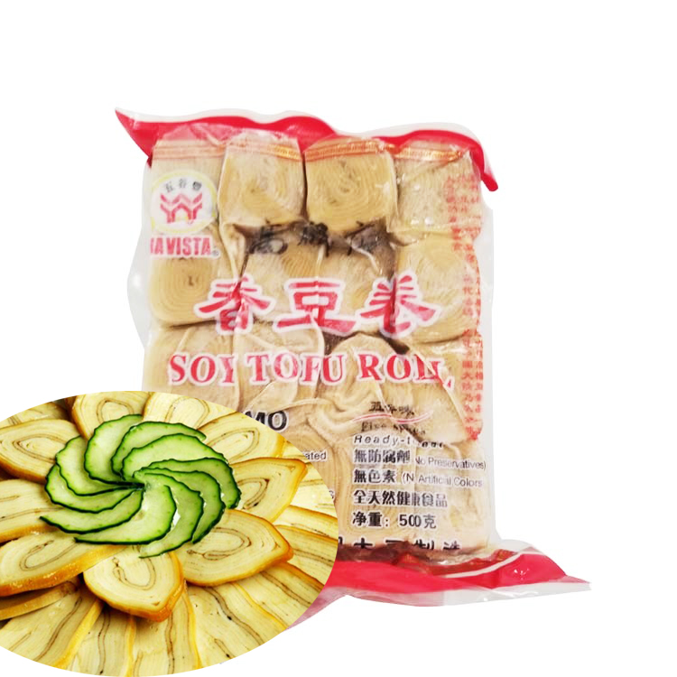 Frozen Soy Tofu Roll Five Spices Flavour 500g-eBest-Tofu,Fruit & Vegetables