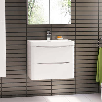 BelBagno ANCONA 600MM WALL HUNG GLOSS WHITE(Cabinet Only)-YT Bathroom