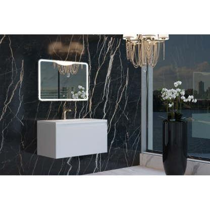 BelBagno PRADO GLOSS WHITE 900MM WALL HUNG-YT Bathroom