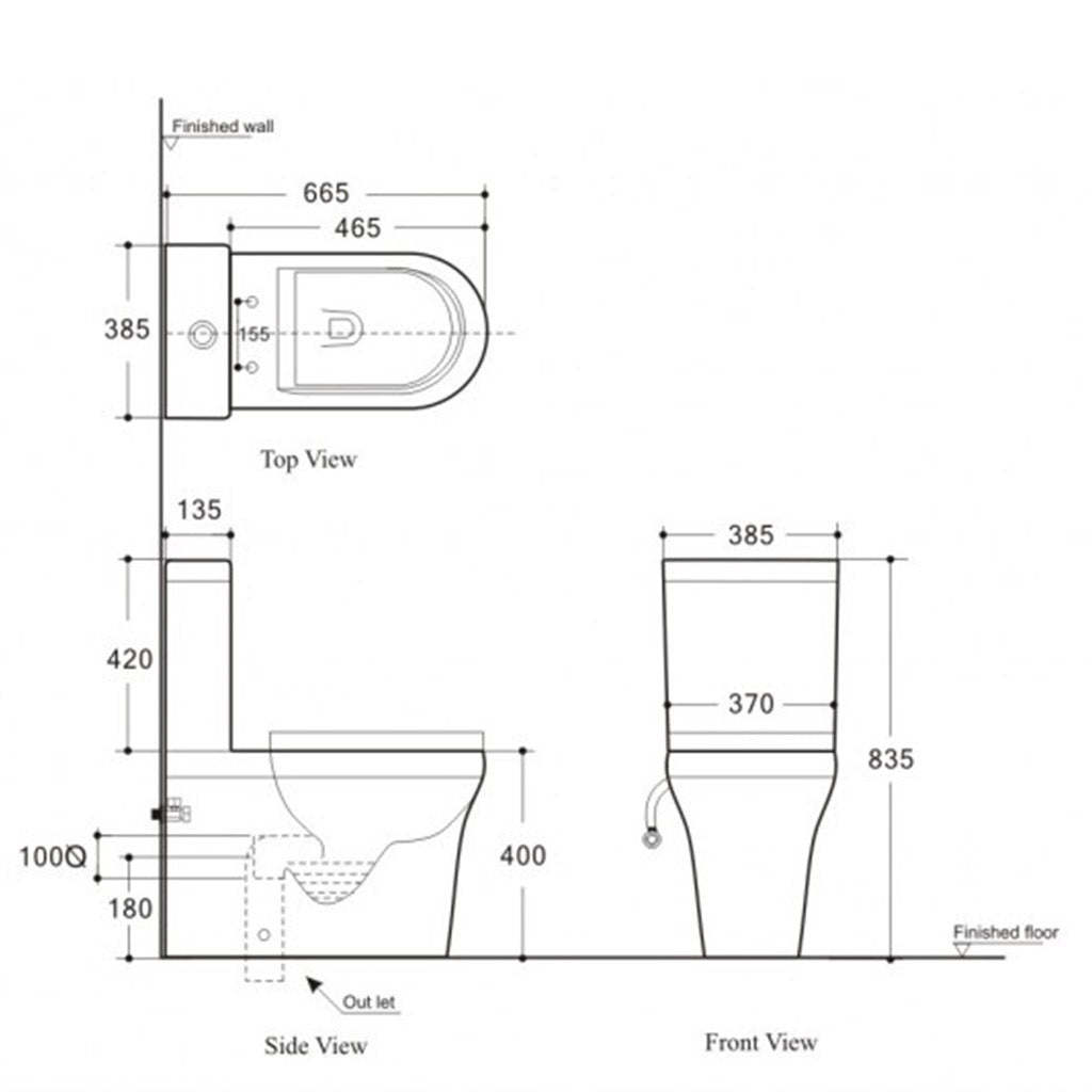 BelBagno Vella 835mm Nano Glaze Rimless Back To Wall White Ceramic Geberit Toilet Suite-YT Bathroom