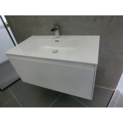 BelBagno PRADO GLOSS WHITE 900MM WALL HUNG-YT Bathroom