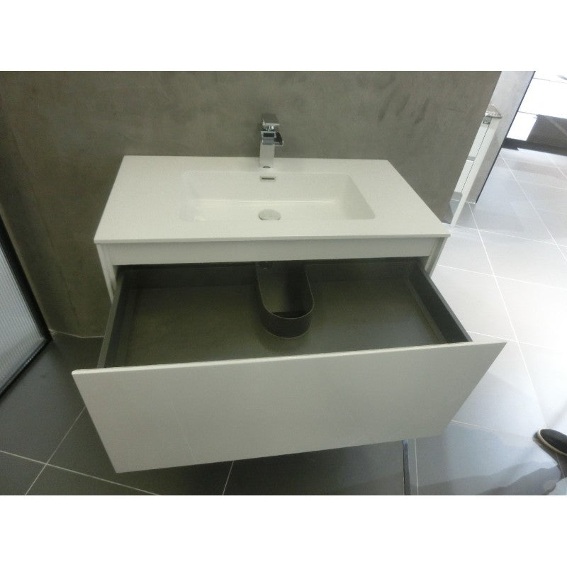 BelBagno PRADO GLOSS WHITE 900MM WALL HUNG-YT Bathroom