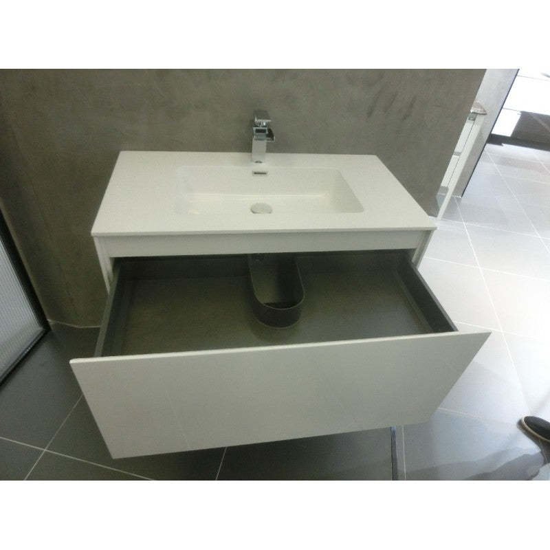 BelBagno PRADO GLOSS WHITE 900MM WALL HUNG-YT Bathroom