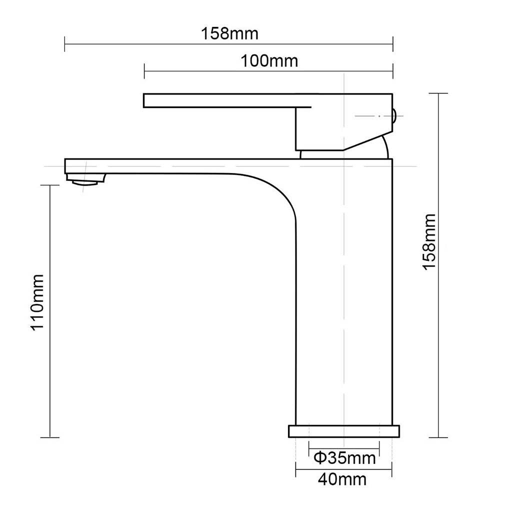 IVANO Series Black Basin Mixer-YT Bathroom