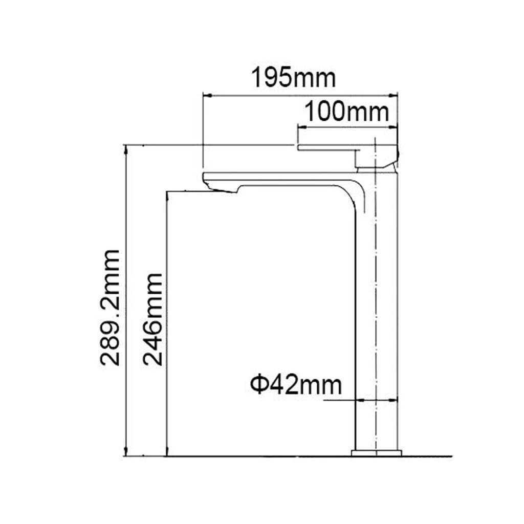 IVANO Series Chrome Tall Basin Mixer-YT Bathroom