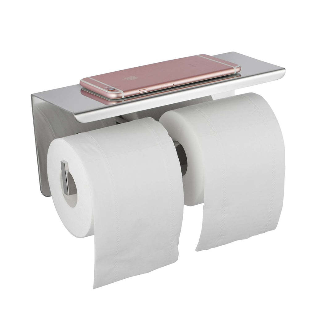 IVANO Series Chrome Double Toilet Paper Holder with Cover-YT Bathroom