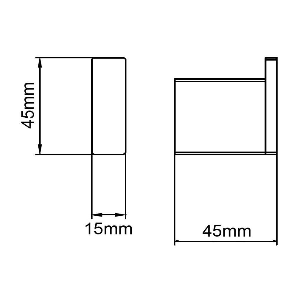 IVANO Series Square Gun Metal Grey Robe Hook-YT Bathroom