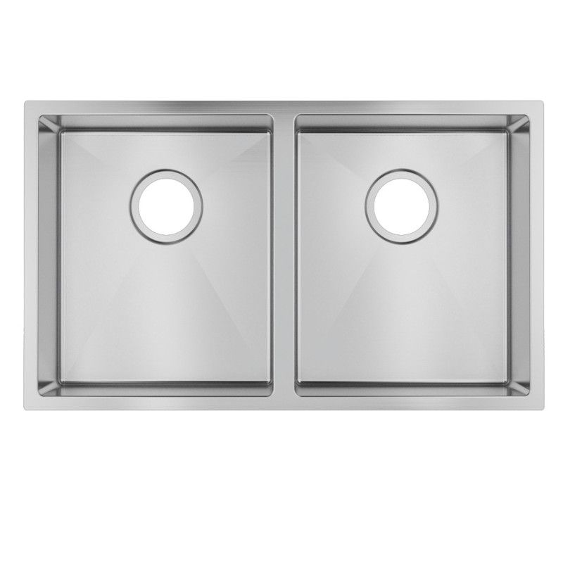 770x450x215mm 1.2mm Handmade Top/Undermount Double Bowls Kitchen Sink