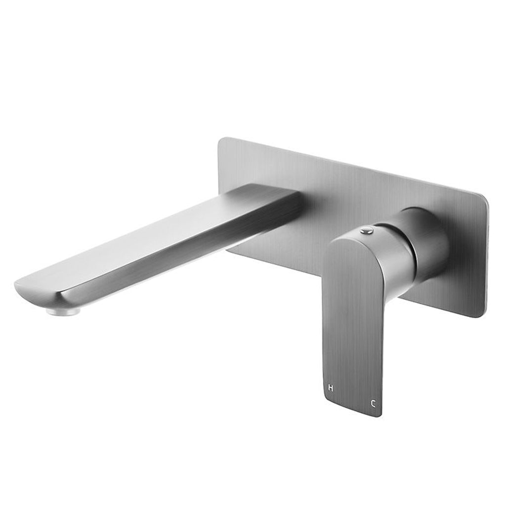 VOG Series Brushed Nickel Bathtub/Basin Wall Mixer With Spout(color up)-YT Bathroom