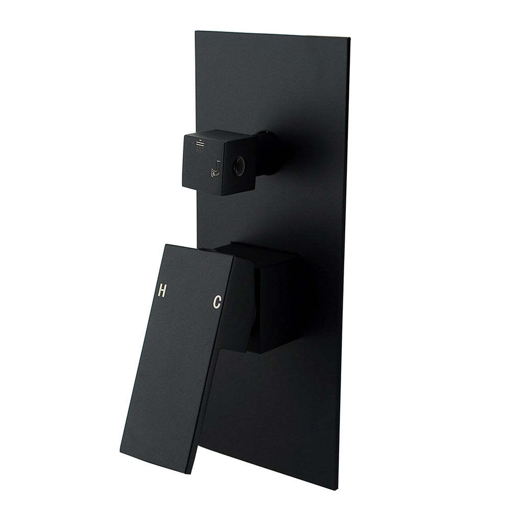 Blaze Black Shower/Bath Mixer Diverter Long Cover-YT Bathroom
