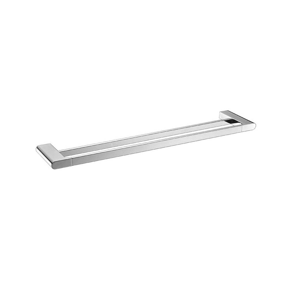 AU Chrome Double Towel Rail 600mm-YT Bathroom
