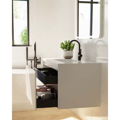 BelBagno PRADO GLOSS WHITE 900MM WALL HUNG-YT Bathroom