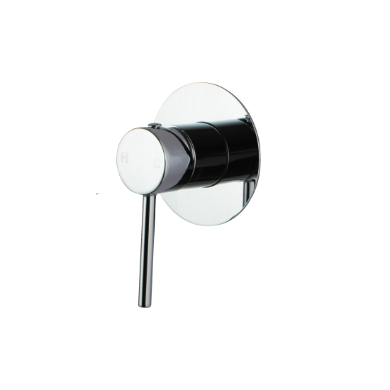 LUCID PIN Round Chrome Shower/Bath Wall Mixer(80mm Cover Plate)(color up)