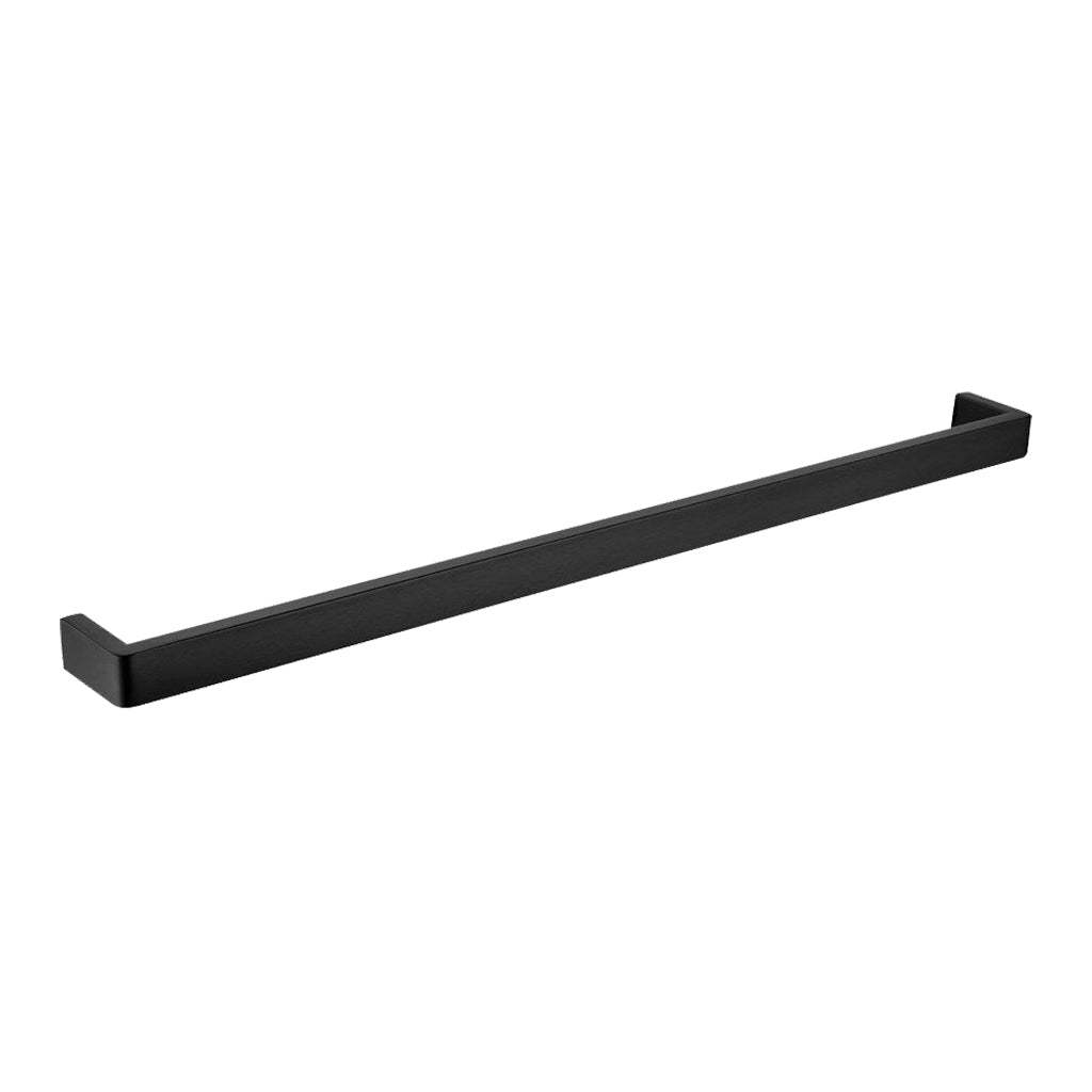 IVANO Series Square Black Single Towel Rail 800mm-YT Bathroom