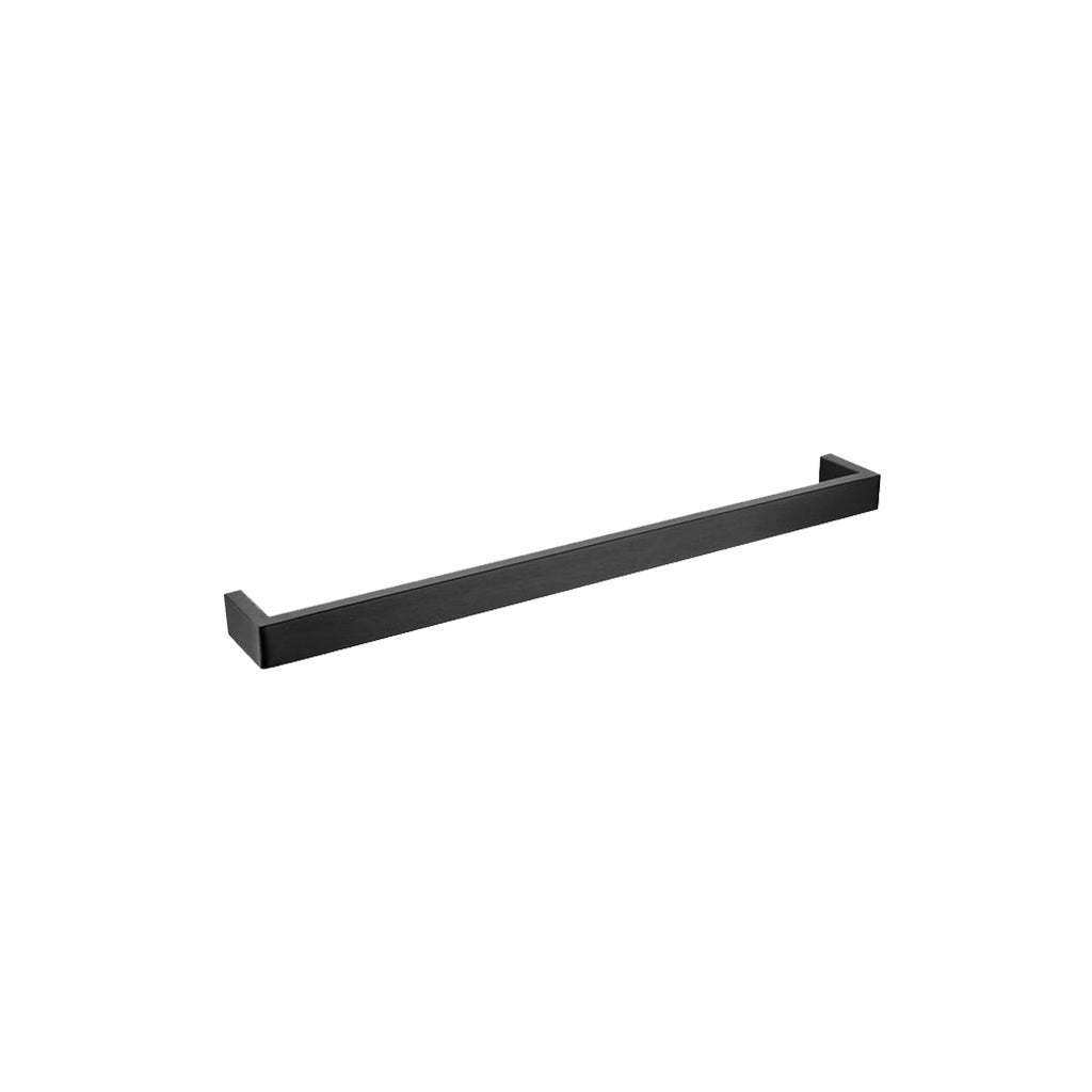 IVANO Series Square Black Single Towel Rail 600mm-YT Bathroom