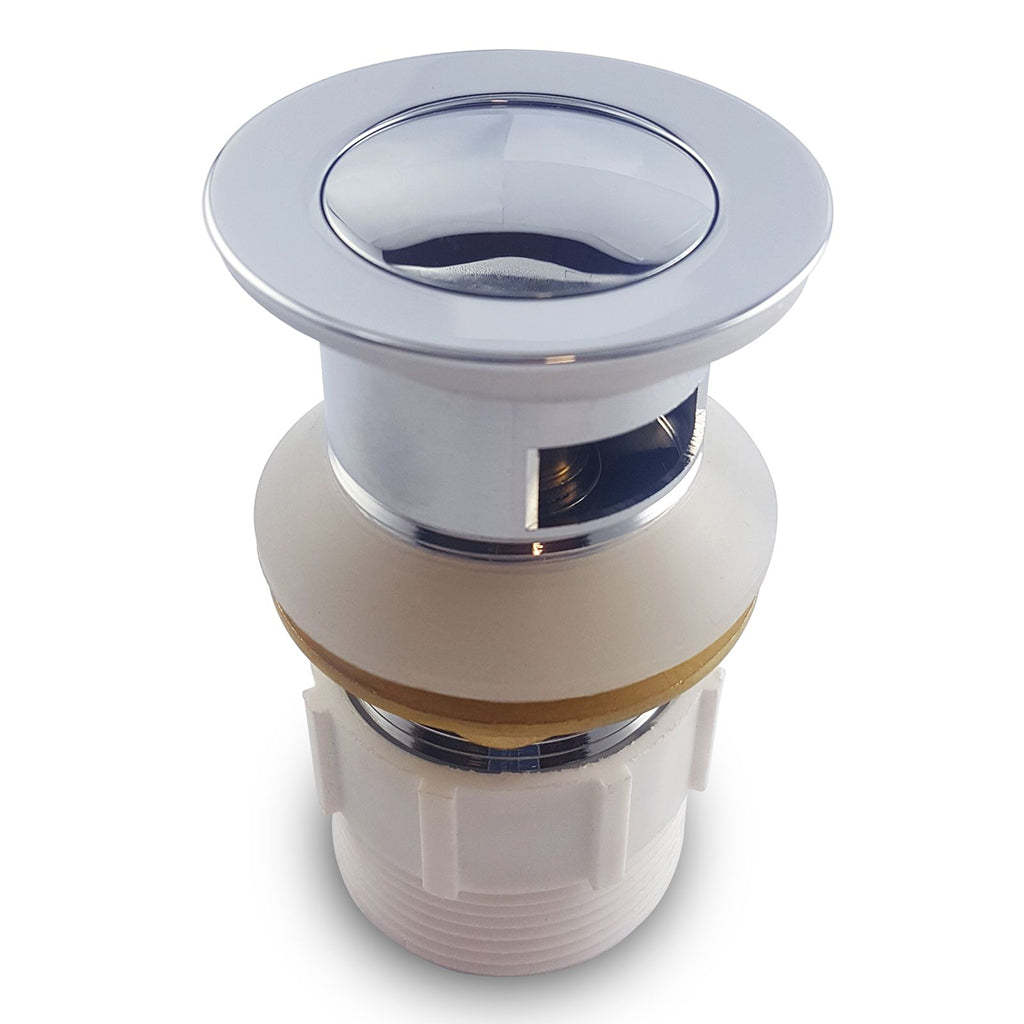 32/40mm Solid Brass Basin Pop Up Waste with Overflow Chrome-YT Bathroom