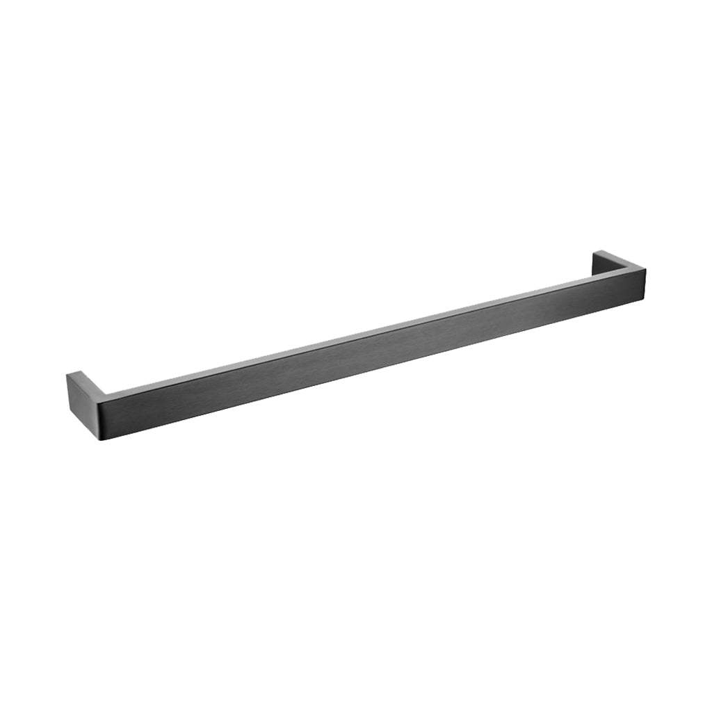 IVANO Series Square Gun Metal Grey Single Towel Rail 600mm-YT Bathroom